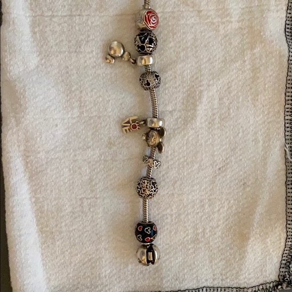 Pandora bracelet with retired Disney charms - Picture 3 of 6